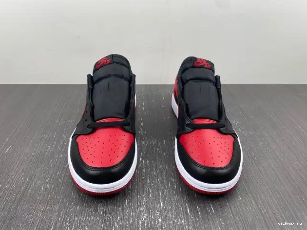 Rep Kickmax Air 1 Low 705329-001 Bred Retro Jordan 0412